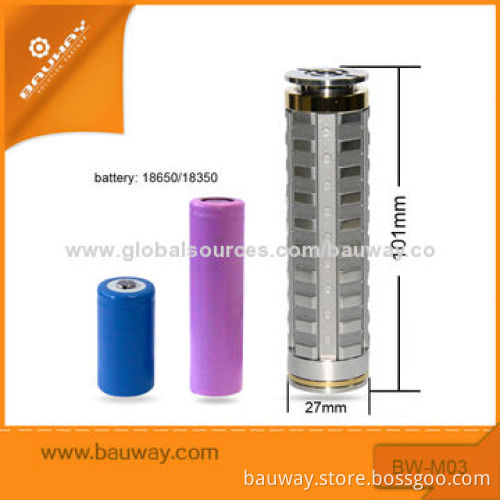 Bauway Manufacturer Mod Fit C6 Tank CE4 Clearomizers, 2,800/850mAh CapacityNew